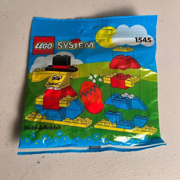 Lego Easter Bunny Lot Build A Rabbit Vintage Year 1992 2000 Retired #1263 & 1545 - Picture 8 of 11
